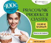 #Pracownik produkcji (k/m) – pakowanie ciastek - Niemcy + 100 € dodatku!